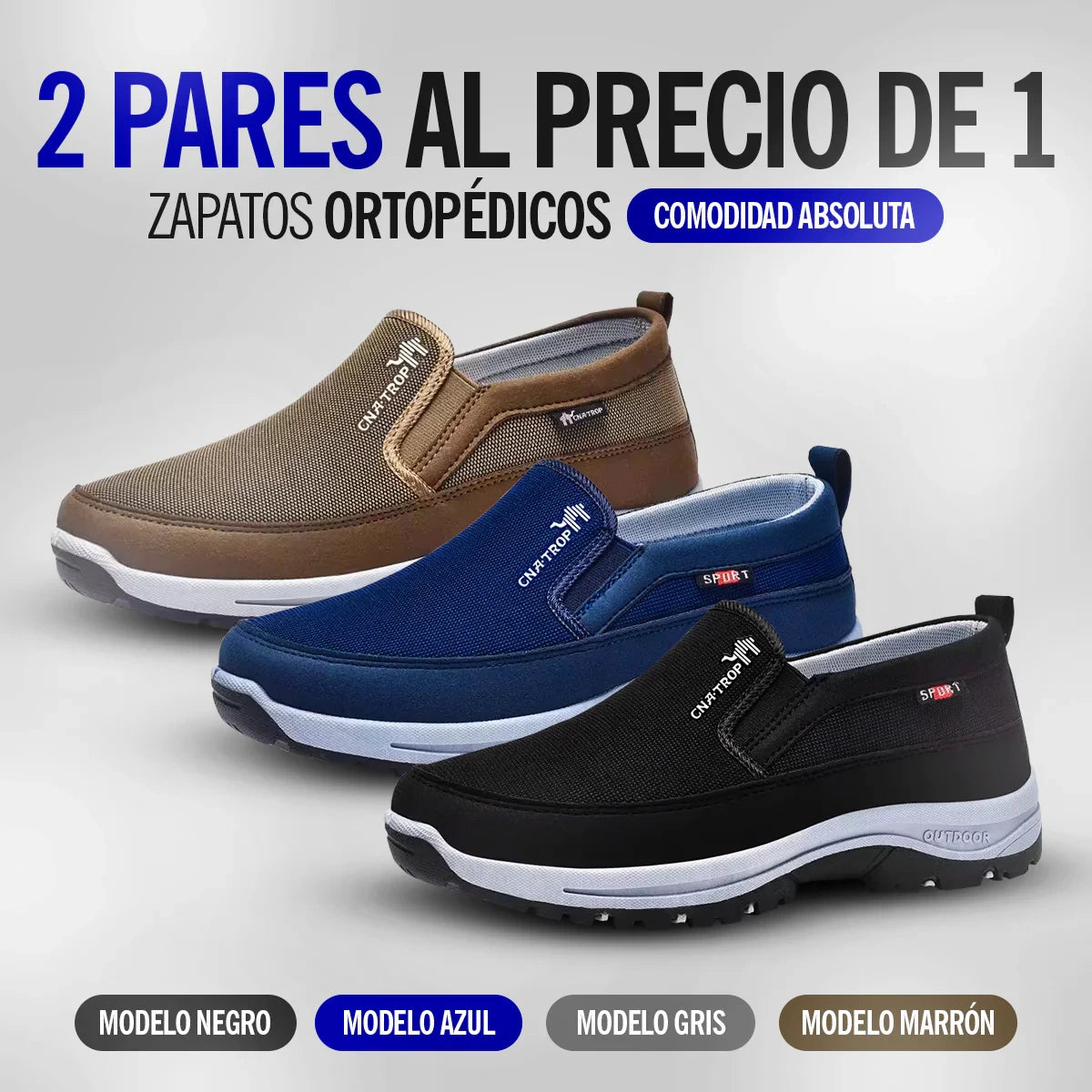 2 PARES AL PRECIO DE 1 – Zapatos Cómodos Confortiva